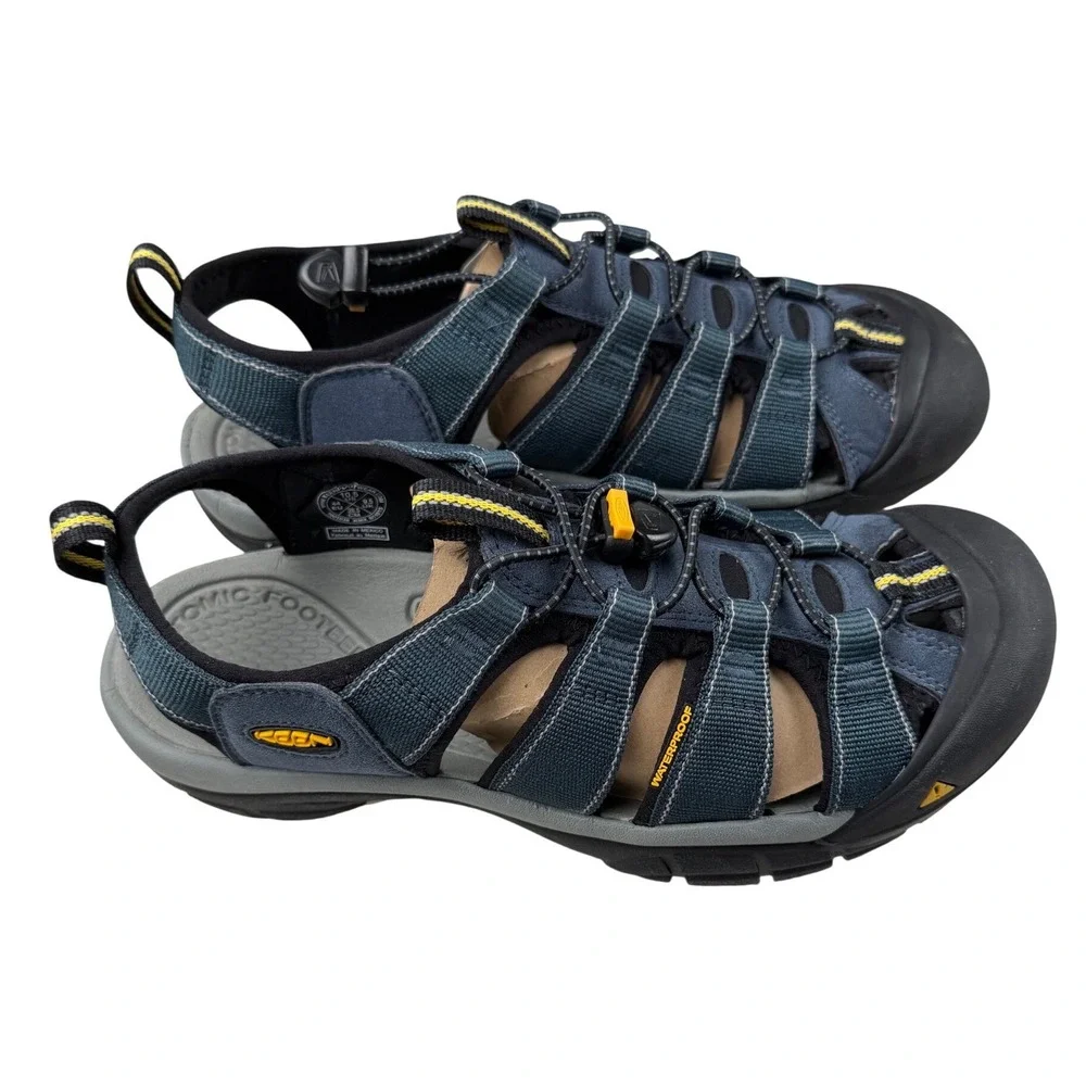 KEEN Newport H2 Mens Hiking Sandals Navy Medium Grey 1001938 Size 10.5